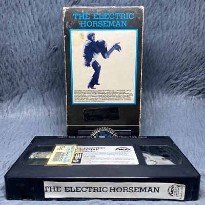 The Electric Horseman VHS Tape 1979 MCA Rainbow Logo Robert Redford Jane Fonda Foto 1 de 4