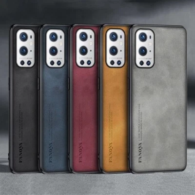 For OnePlus 9RT 1+9 9R 1Plus9 Pro Nubuck Leather Fabric Coated hard case cover