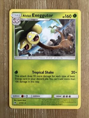 Alolan Exeggutor 2/131 SM Forbidden Light Pokemon TCG Non Holo NM - Image 1 of 2
