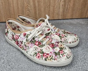 Hotter Comfort Concept Women's Shoes Size 9 US Mabel Pink Floral Lace Up Casual - Picture 1 of 8