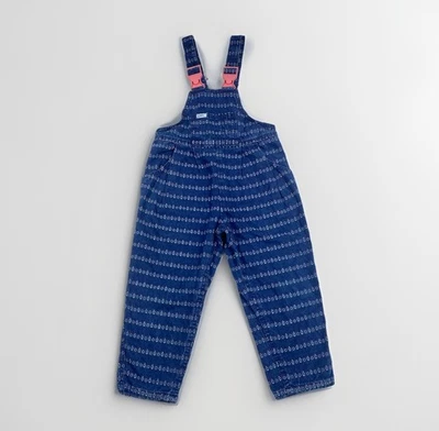 Mono LEE Vintage Niñas Floral Denim Años 80 Bordado Rosa Hebilla Talla M? LEER Foto 1 de 4