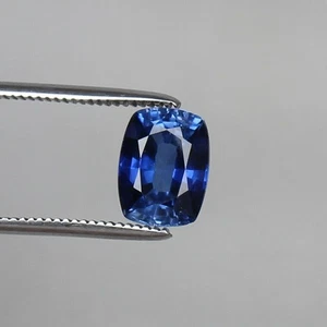 AAA+ Natural Blue Sapphire Ceylon 9.20 Ct Cushion Faceted Cut Loose Gemstone - Picture 1 of 4