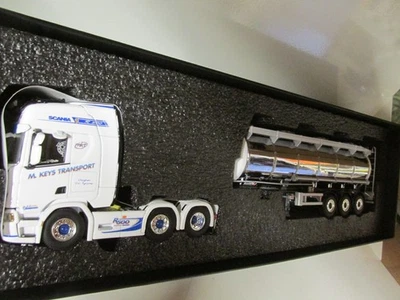 WSI SCANIA R500 H/LINE 6X2+TANK TRAILER 3 AXLE- M.KEYS IRELAND -LTD EDITION-1:50 - Image 1 of 4