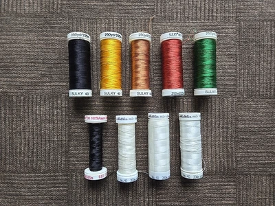 Sewing THREAD Lot:  Sulky - RAYON / Mettler - POLY SHEEN Thread 8-Spools - #4 - Image 1 of 4