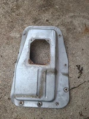 88 - 97 Ford OBS F150 F250 F350 cab floor cover plate MANUAL TRANS OEM W/ Screws - Image 1 of 3