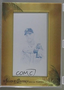 2014 Topps Allen & Ginter's Framed Printing Plate Mini Cyan 1/1 Jose Iglesias - Imagen 1 de 3