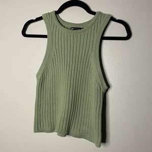 Suéter sin mangas acanalado CSOS verde pistacho talla 10 - Imagen 1 de 4