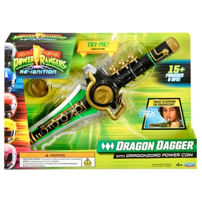 Mighty Morphin Power Rangers Re Ignition Dragon Dagger Set mit Sounds & Sätzen