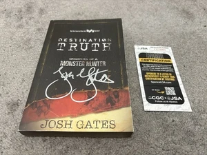 EXPEDICIÓN ANFITRIÓN DESCONOCIDO JOSH GATES DESTINO FIRMADO VERDAD LIBRO NUEVO CERTIFICADO DE AUTENTICIDAD JSA - Imagen 1 de 7