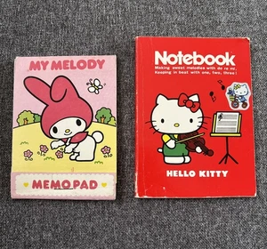 Vintage! Sanrio 1976 My Melody Memo Block Hello Kitty Notizbuch 2 Stück! - Bild 1 von 11