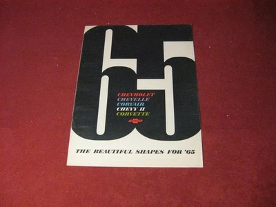 Chevy Corvette Chevelle 1965 folleto de ventas folleto catálogo antiguo original Foto 1 de 4