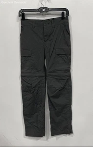 Rei Boys Gray Sahara Convertible Straight Leg Flat Front Cargo Pants Size M - Picture 1 of 10