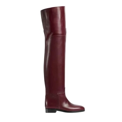 Fall Winter European Style Knight Boots Womens Round Toe Over The Knee Mid Heels - Image 1 of 4