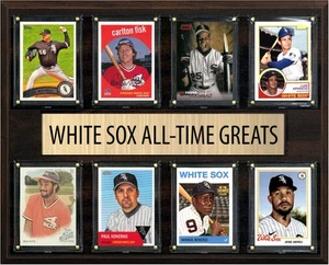 Chicago White Sox All Time Greats Legends Plaque 8 Cards Frank Thomas Carlton Fi - Picture 1 of 4