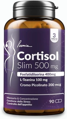 Fosfatidilserina Aiuta ad Abbassare il Cortisolo con teanina e cromo picolinato - Imagen 1 de 4