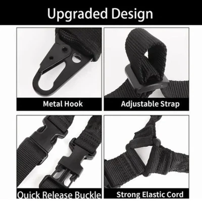 American Style Single Point Shoulder Strap Nylon Webbing Sling With Buckles For✈ - Image 1 of 4