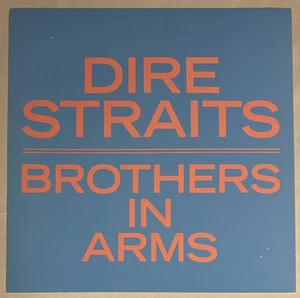 DIRE STRAITS Brothers in Arms 12x12 Plattenladen Promo Poster flach 1985 - Bild 1 von 1
