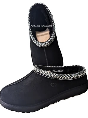 NUEVO 100% Auténtico UGG Mujeres B Niños Tasman II Trenza Zapatilla Zapatos Negro 1019066K Foto 1 de 4