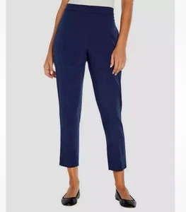 Banana Republic Women's Tapered Pull-On Pants, Navy, Size 8 - Picture 1 of 6