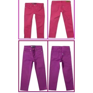 Girl's Levi's Legging Adj Waist 4, 6 or 6X Purple or Pink Pants $38 - Picture 1 of 4