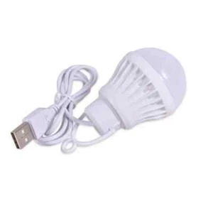 LED Glühbirne mit USB Anschluß 200 Lumen Lampe Licht Light Leuchte USB-Port 5V - Bild 1 von 8