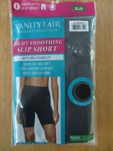 NWT, VANITY FAIR Size XL/8 Black Slip Short Shaper - Picture 1 of 2