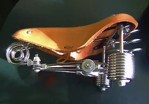 FEINER- NEUER FAHRRAD- LEDERSATTEL IM RETRO-STYLE - Bild 1 von 6