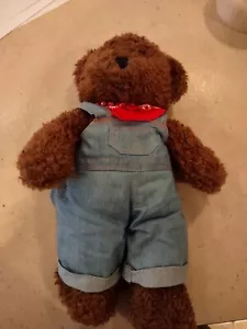 Vintage bear plush attitude jeanswear 12 Inches - Bild 1 von 6