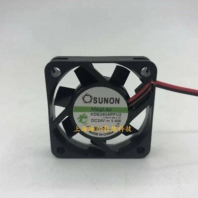 SUNON KDE2404PFV2 4010 24V 1.4W 4CM 2-wire mute inverter cooling fan - Image 1 of 3