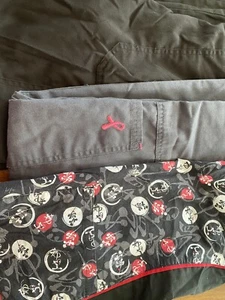 XS Scrub Lot Extra Small 1 Top 2 Pants Oriental Theme Black Gray Red White - Picture 1 of 12