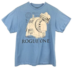 STAR WARS Rogue One K-2SO T-Shirt Youth Size Extra Large Blue Gamer Space Unisex - Picture 1 of 9