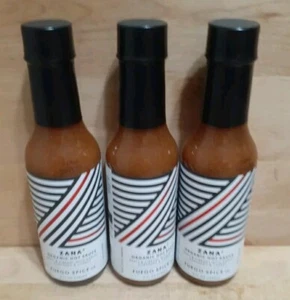 3CT: FUEGO SPICE CO: ZANA BIO HOT SAUCE Habanero/Carrot ZESTY VIBRANT GARLC  - Bild 1 von 3