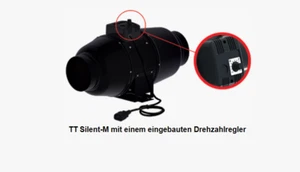 TT Silent-M -P Ø 100/125/150/200 mm, Schallgedämmt mit Regler - Bild 1 von 9