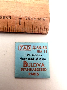 Vintage ORIGINAL Bulova Hour and Minute Hands #63-64 7AD BM11 Sealed! - Picture 1 of 4
