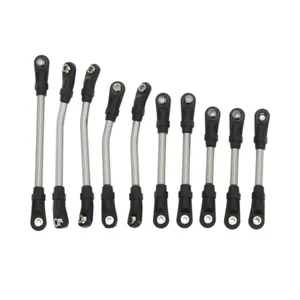 RC Hop Ups Stainless Steel High Clearance Link & Tie Rod Set for Axial UTB18 - Picture 1 of 1