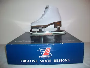 ⭐️RIEDELL ICESKATES Size 4 M White⭐️ - Picture 1 of 12