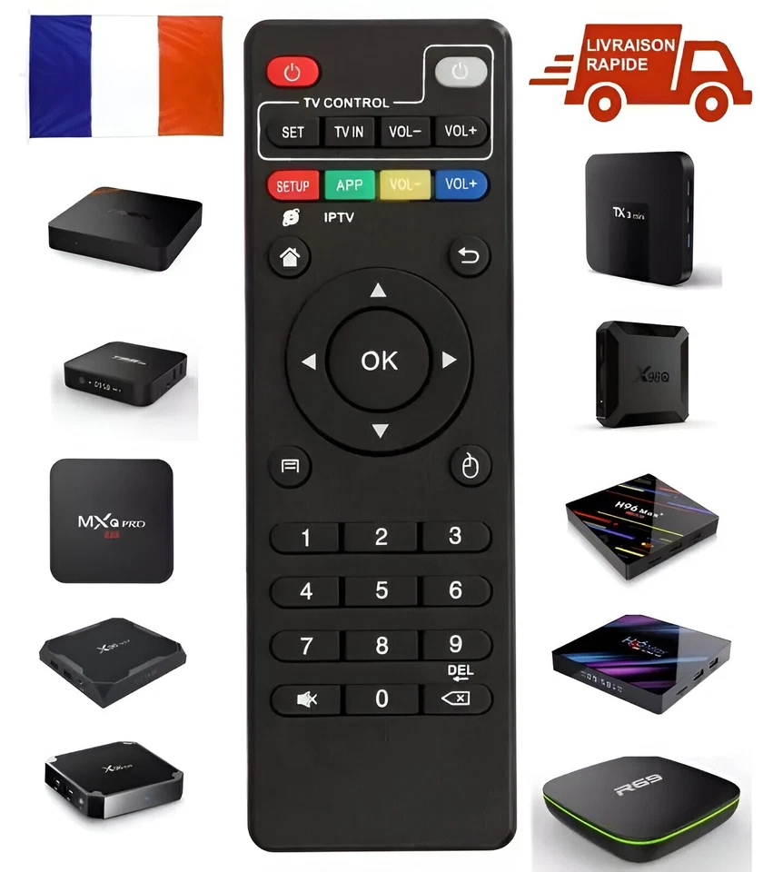 Télécommande Android X96 MINI MXQ PRO 4K T95M T95N T95x M8S Tx3mini v88 H96Pro - Photo 1/1