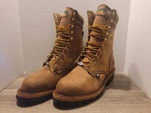 Thorogood Logger Series 9″ Brown Stud Horse Waterproof Size 15 3E - Picture 1 of 8