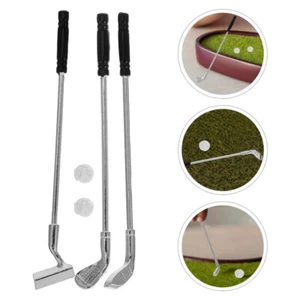 Mini Clubs de Golf Homme Enfant Réaliste Miniature pour Décoration Enfant - Photo 1/12