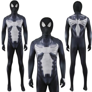 Mejorado Venom Spider-Man Mono Disfraz Juegos con disfraces Adultos Niños Traje 3D Halloween - Imagen 1 de 20
