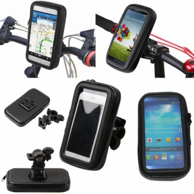 SUPPORTO PORTA CELLULARE SMARTPHONE IMPERMEABILE BICI MOTO UNIVERSALE WATERPROOF - Immagine 1 di 4