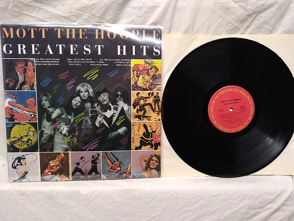 Mott The Hoople Greatest Hits Vinyl LP Columbia records PC 34368 1976 - Image 1 of 4