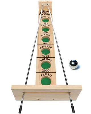 WE Games Shoot the Moon Classic Solid Wood Ball Rolling Game for All Ages - Image 1 of 4
