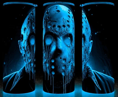 Glow in the Dark Jason Vorhees Friday 13th Green Blood Horror Cup Mug Tumbler - Image 1 of 4