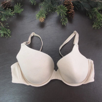 Sujetador Fruit of the Loom 38C Bronceado Acolchado Inalámbrico Cierre Ajustable Espalda Foto 1 de 4