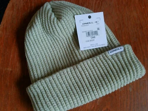 NWOT O'Neill Sage Beanie Stocking 100% Recycled Paper Knit Hat One Size Unisex - Picture 1 of 8