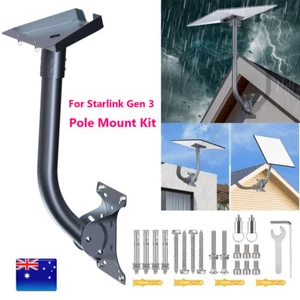 For Starlink Gen 3 Roof Wall Pole Mounting Kit Fits Satellite Standard Dish AU - Picture 1 of 12