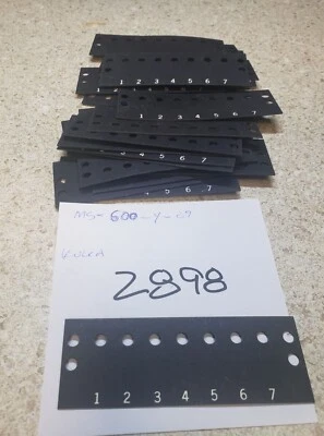 Lot of (23) Kulka MS-600-Y-07 Marker/Insulator Strip - 7 Pole w/Feedthru - Image 1 of 3