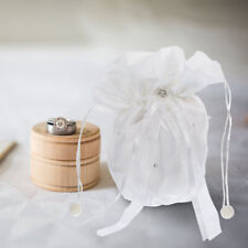 Wedding Satin Drawstring Bags Bridal Favor Clutch-JC