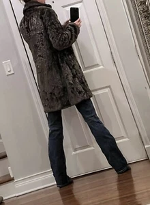 Long tall sally faux fur coat US size 6T. Stunning. Regularly presumed real fur - Picture 1 of 24